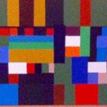 "Composition" acrylique sur toile" 30X90 cm