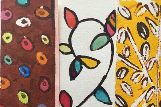 - Extérieurs - 2017 - Encres et aquarelle
