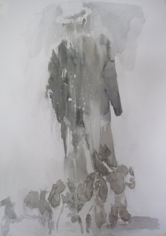 Einarmiger Bandit, aquarelle sur papier, 70 x 100 cm