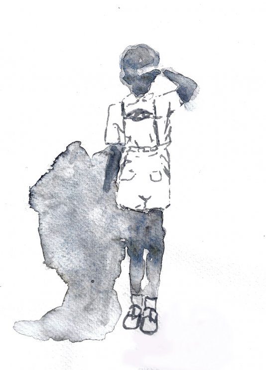 Kleine Wache, aquarelle sur papier, 14 x 20 cm