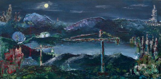 Paysage d'ailleurs 60x120