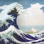 La vague d'Hokusai (Nihonga 39x29 cm 2015)