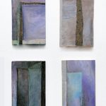 4 Petits formats. Huile et collages sur papier et bois. 20X14