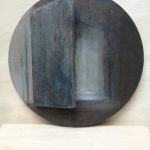 « Passage à la nuit.1 ». Peinture à l’huile sur assemblage de bois.