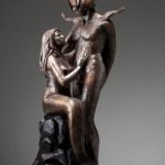 "Sur une Ile" bronze a la cire perdue. Edition originale