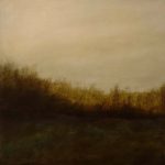 paysage chamane I-huile sur toile-50X50