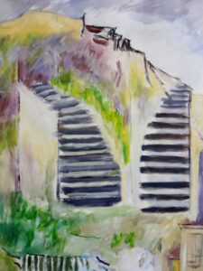 Extrait du tableau "Escaliers vers le sommet"