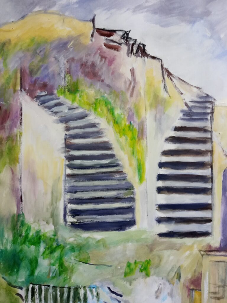 Extrait du tableau "Escaliers vers le sommet"